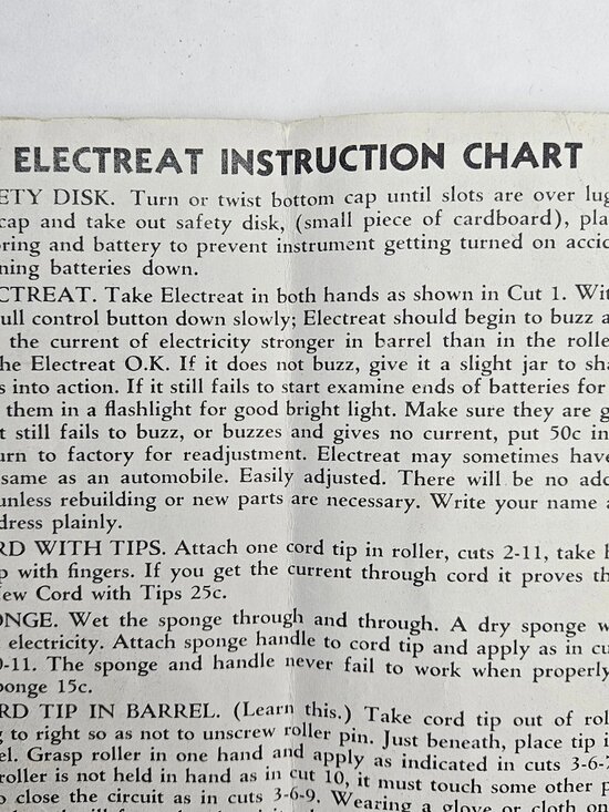 5pc Antique ELEC-TREAT Electreat 1919 Massager Internal Pain Sore Muscle Relief main image 15